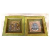Framed Egyptian-Style Relief Plaques