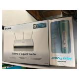 D-Link Router and AquaSonic Flosser Pair