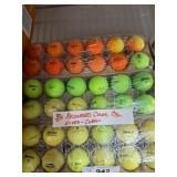 Recovered Colored Tennis Balls