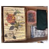 Craft Supplies and Decorative Box Assortment