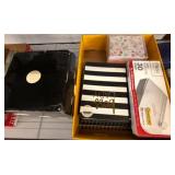 Stationery Items in Yellow Bin
