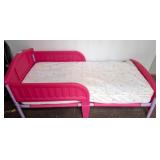 Pink Toddler Bed with Mattress