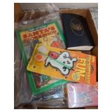 Books, Cassette Tapes, and Craft Supplies