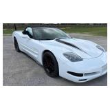White Chevrolet Corvette Convertible, 1998