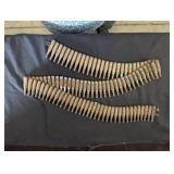 Rustic Ammunition Belts with Cartridges