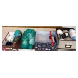 Yarn and Organizer Box Lot