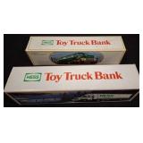 Hess Toy Truck Banks in Original Boxes