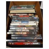 DVD Movie Collection in Cardboard Box