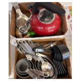 Kitchen Tools and Red Tea Kettle