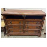 Cindy Crawford Home Wood Dresser with Open Shelves