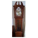 Ridgeway Grandfather Clock with Mahogany Finish