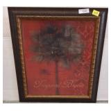 Framed Tropical Breeze Artwork, 26x30