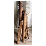 Wooden Yokes with Iron Rings for Livestock