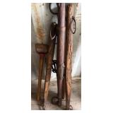 Wood and Metal Farm Tools and Implements