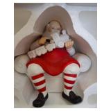 Winter Silhouette Porcelain Santa Figurine