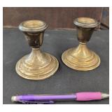 Lunt Sterling Silver Candlestick Holders