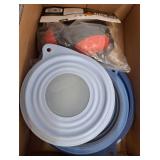 Collapsible Blue Lids and Safety Ear Muffs