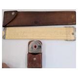 Pickett Slide Rule and Lufkin Tape Measure