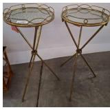 LuLu & Co. Gold Tone Tray Tables