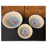 Certified International Floral Ceramic Bowls