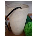 Table Lamp and Plastic Bag Holder Set
