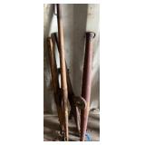 Rusty Iron and Wood Hand Tools or Implements
