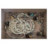 Costume Jewelry Including Beads and Rings