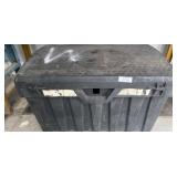 Contico Black Plastic Storage Chest, 36x22x21