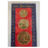 Bicentennial 24kt Gold-Layered Coin Sets