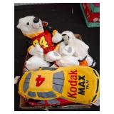 Plush Coca-Cola and Nascar Toys Featuring
