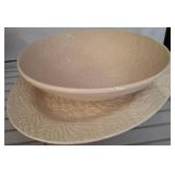 Beaver Dam Pottery Textured Bowl and Plate