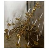 Brass Multi-Arm Chandelier