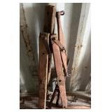 Rustic Wooden and Metal Hay Harpoons