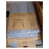 Tab Top Cotton Drapery Panel with Tie-Back