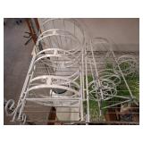 White Wrought Iron Plant Stands