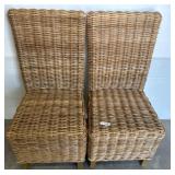 Woven Rattan Dining Chairs