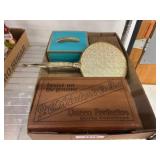 Decorative Vanity Mirror and Storage Boxes Lot