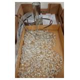 Chrome Light Fixture with Crystal Accents