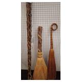 Decorative Bamboo and Twine Broom Bundle