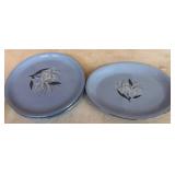 Harmony House Plates, Blue with Floral Design