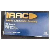 IAAC 380 Auto 100 Gr. FMJ Ammunition