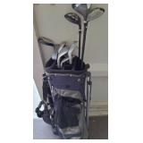 Golf Club Set with Bag Featuring Mixed Brands