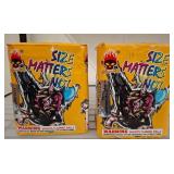 Two Firework Boxes Labeled 