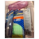 Dental Care Items and Glittered Glasses Case