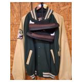 Neff Varsity Jacket and Adidas Shoes