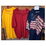 3 Polo-Style Shirts, Various Brands