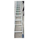 Werner Aluminum Extension Ladder, 24 ft