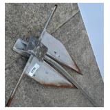 Metal Boat Anchor with Fluke Design