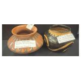 Two Handcrafted Pottery Bowls