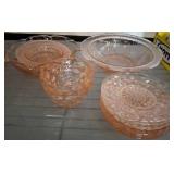 Pink Depression Glass Bowl Assortment